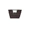 Simplify Small Shelf Storage Rattan Tote Basket in Chocolate 25454-CHOCOLATE - alternate 3